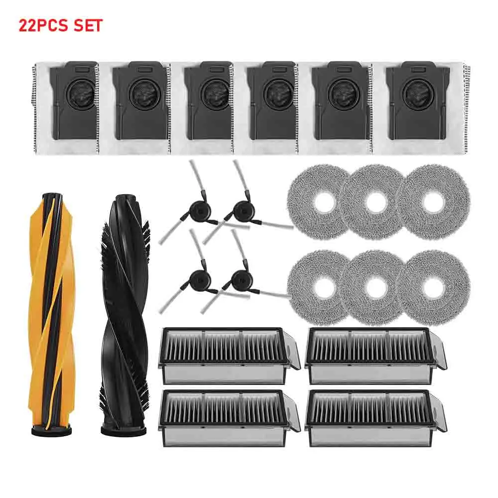 Dweildoeken Stofzakken voor Dreame X50 Pro/X50 Ultra/X50 Master/L40S Pro Ultra/L50 Pro Ultra/MOVA V50 Ultra Hoofd- en zijborstelfilters