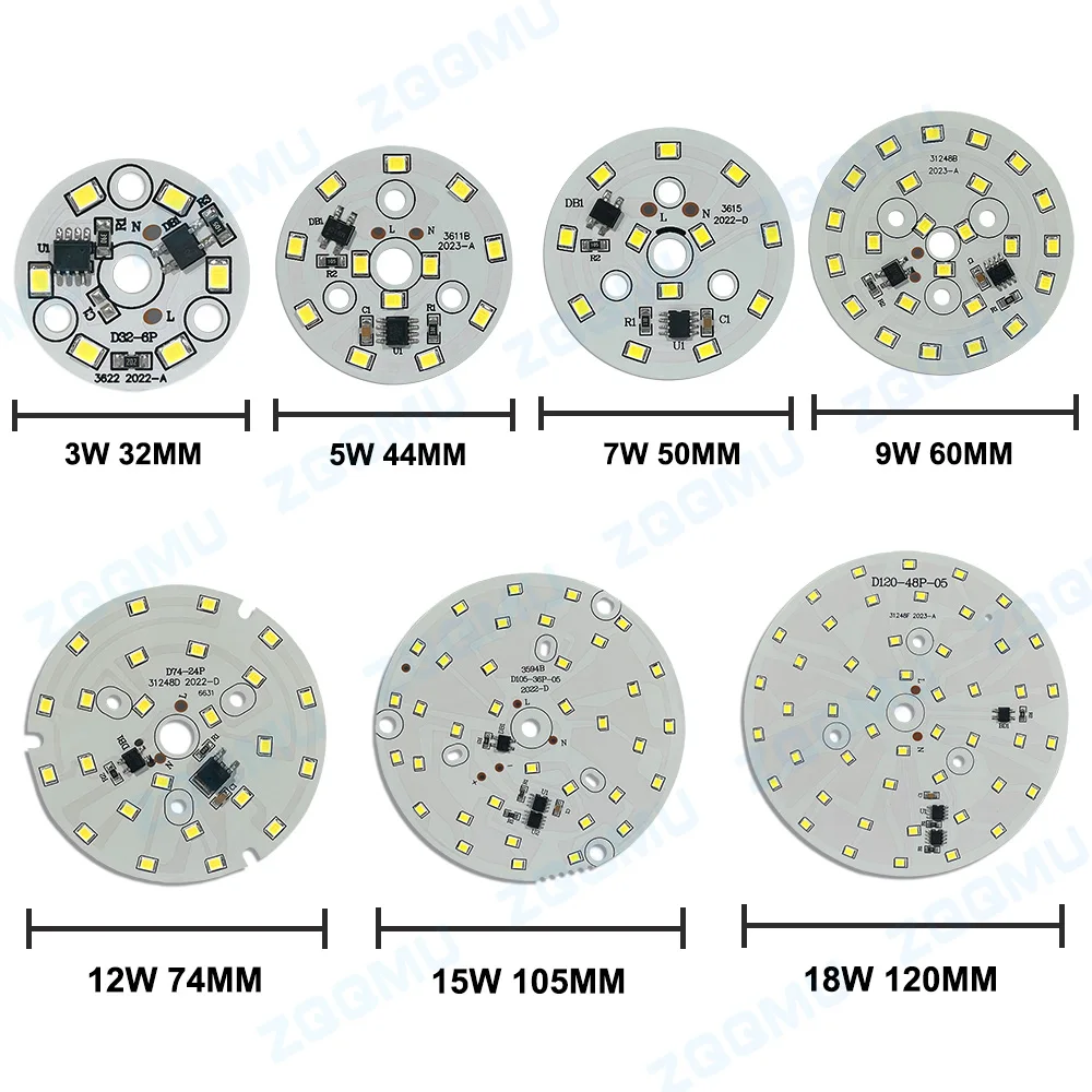 Imagem -06 - Cool And Warm White Round Light Beads Chip Led Nenhum Driver Necessário ac 220v240v Smd 2835 15w 12w 9w 7w 5w 3w 10 Peças Pelo Grupo