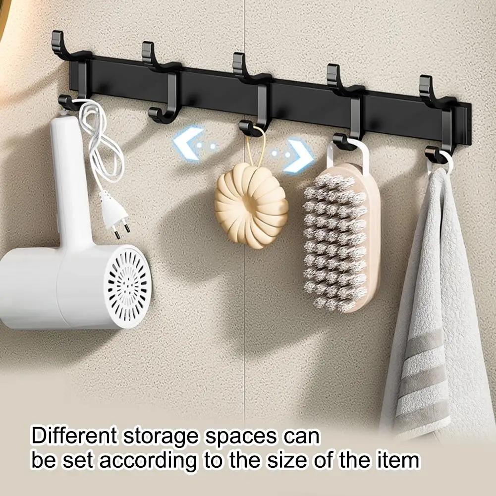 Hole-free Wall Hanging para banheiro, Easy Traceless Hook, Bedroom Row Clothes, Instale para Stable, Toalha, I8K5