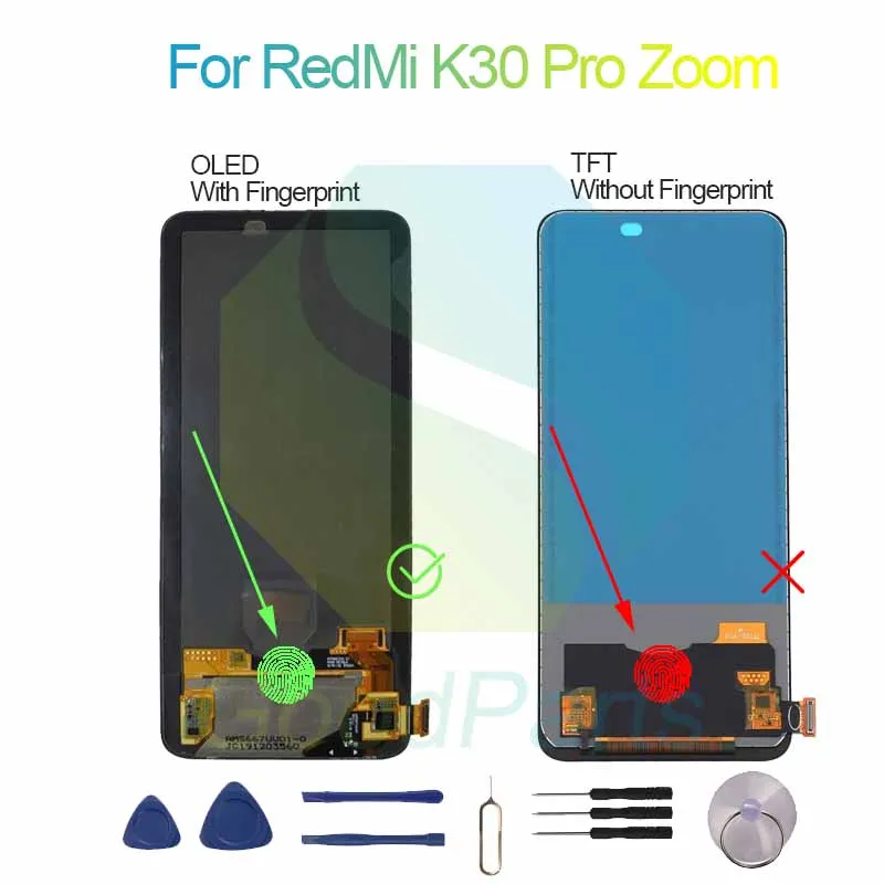 For RedMi K30 Pro Zoom LCD Display Touch Screen Digitizer Assembly Replacement 6.67