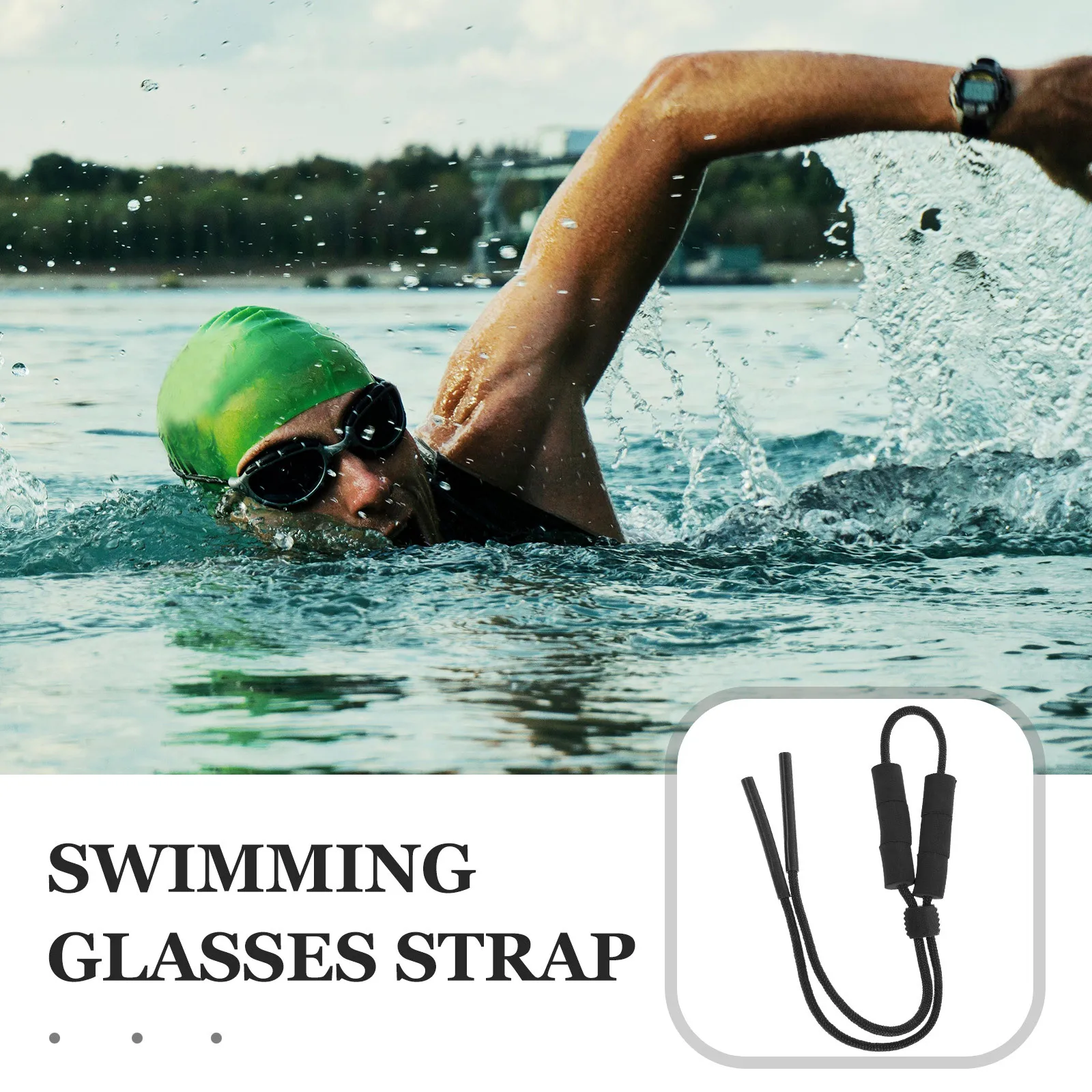 Floating Eyeglasses Strap Lightweight Anti-Loss Eyewear Retainer For Swimming Kayaking Fishing Pool Glasses Lanyard Sports