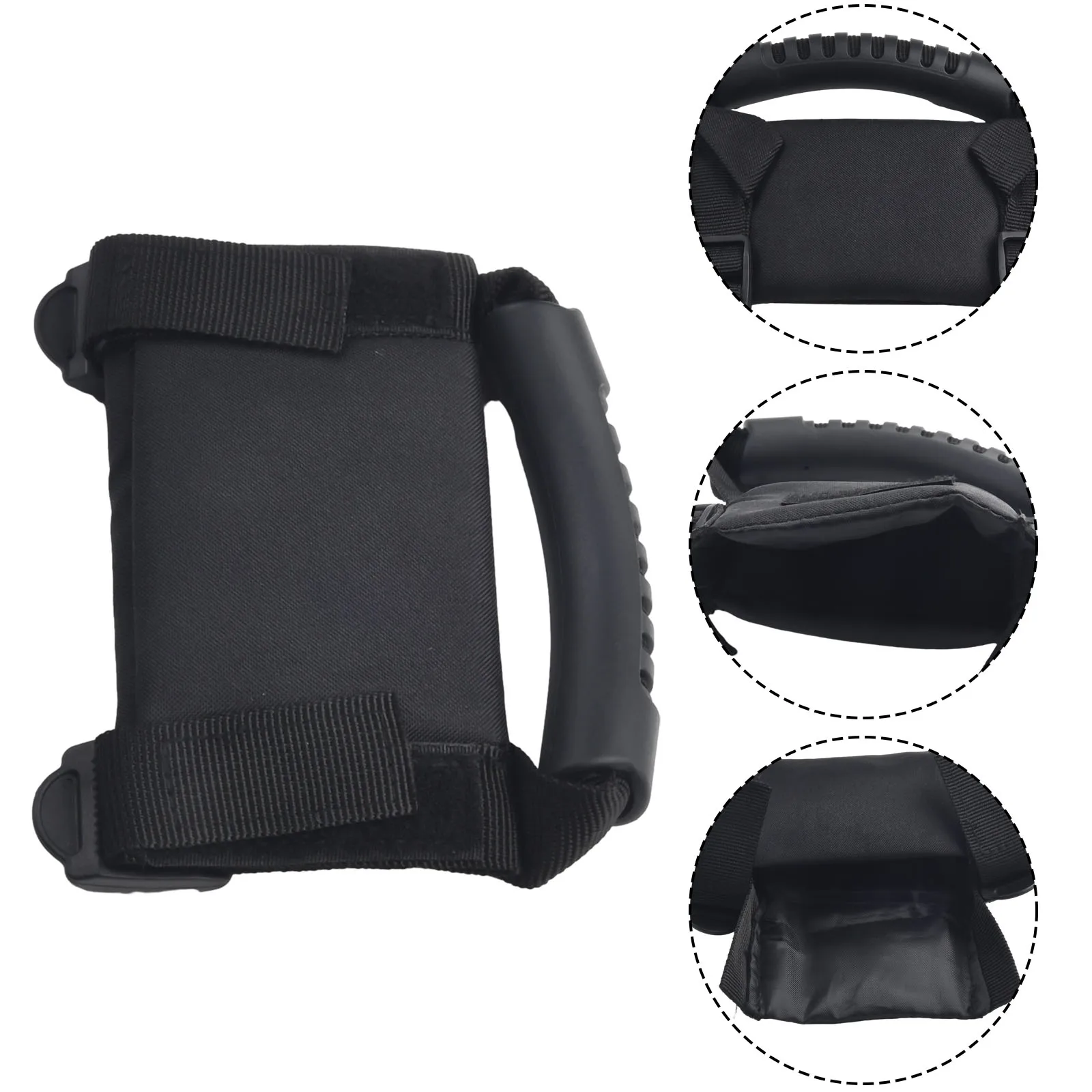 Tough Oxford Cloth Construction In This 2 Pcs Adjustable Grab Handle Set Designed For Safe Handling On For ATVs/UTVs