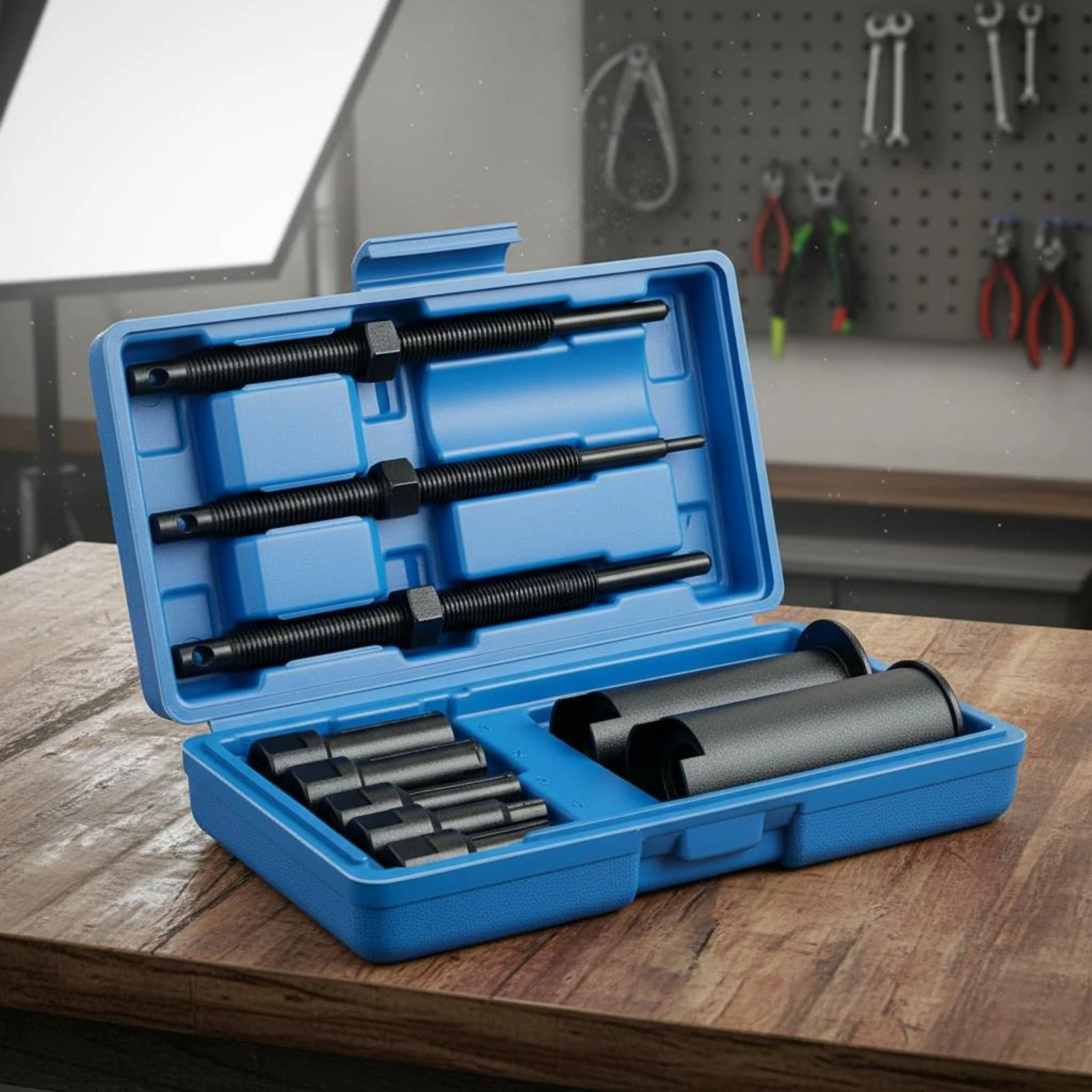 12 Pieces Blind Bearing Puller Wide Size Range Internal Bearing Extractor Slide Hammer Puller Set Quick Disassembly Heavy Duty