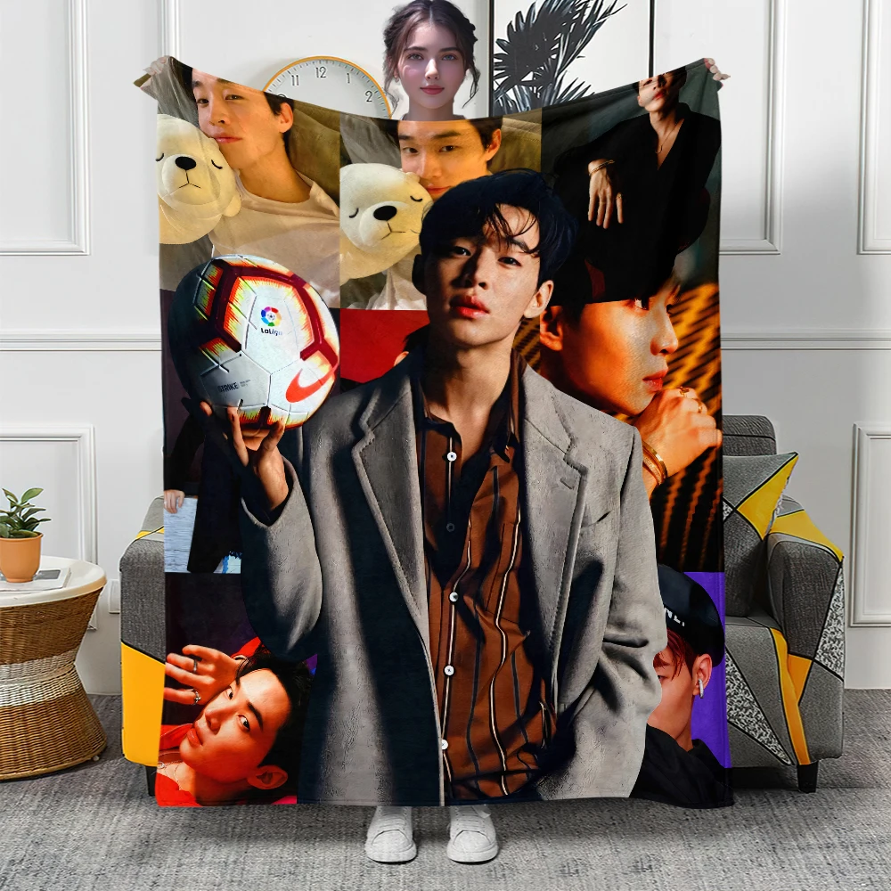 

Asian Male Singer blanket. Four seasons blanket.for sofa, beds, living room, travel picnic blanket gifts thin blanket