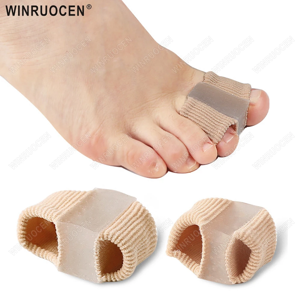 1/2 Pcs Silicone Gel Toe Separator pads Bunion Hallux Valgus Correction Thumb Straightener Foot Care Tool pads man women EID