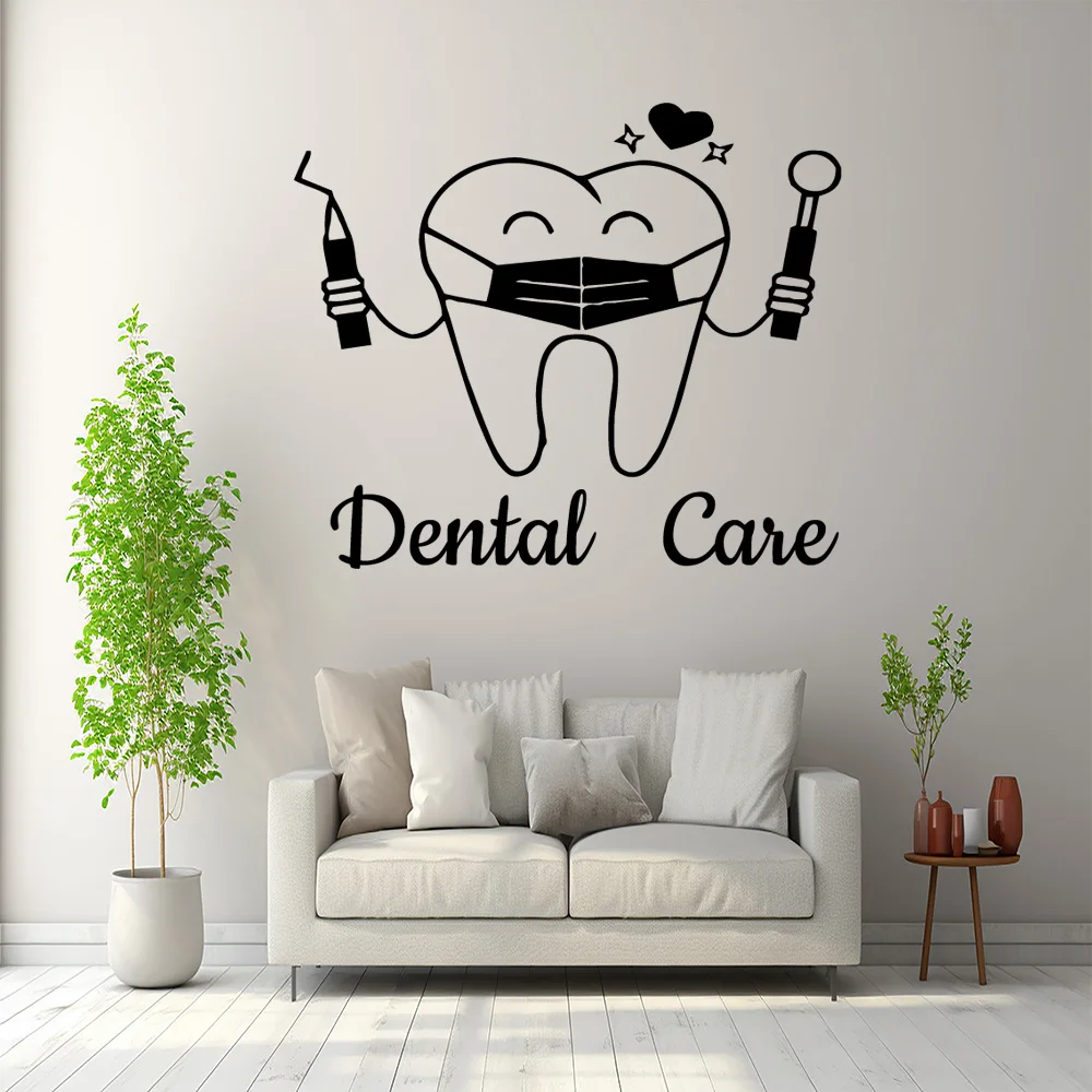 Dental clinics Wall Sticker Self Adhesive Vinyl Waterproof Wall Art Decal Vinyl Mural Decal