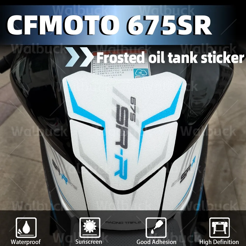 3M Motorcycle Tank Pad Sticker Protector Kit Decal Gas Oil Cover Accessories Waterproof For CFMOTO 675SR-R 650 SR 650sr-r 650sr