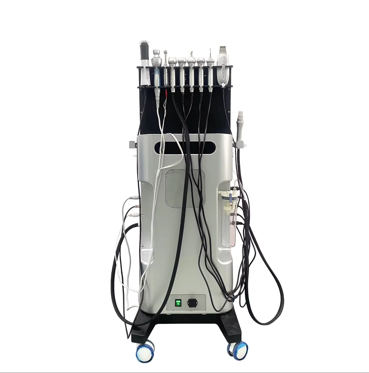 البيع الأصلي H2O2 التنظيف العميق أكوا قشر الوجه للبيو مايكرو الأكسجين الوجه شد الوجه الماس Dermo Brassion