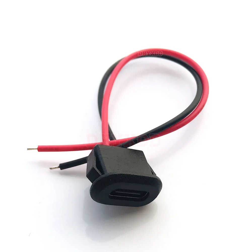 

1100 шт. 2-контактный разъем USB типа C «мама» с терминалом PH 2.0 3A Высокоточный разъем для быстрой зарядки типа C со сварочной проволокой