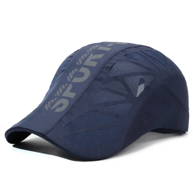 Sommer Neuheit SPORT Buchstaben-Frontpanel-Kappe für Herren Atmungsaktives Mesh Schnelltrocknende Sonnenhut Outdoor UV-Schutz Baseballkappe – Detail 9