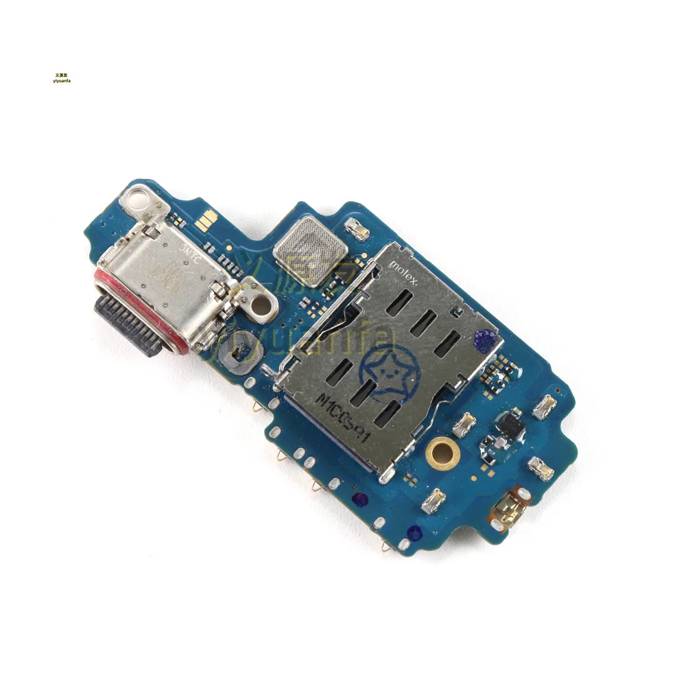 For Samsung Galaxy S22 Ultra S908E SM-S908E/DS USB Fast Charger Charging Port Dock Connector Microphone Main Board Flex Cable