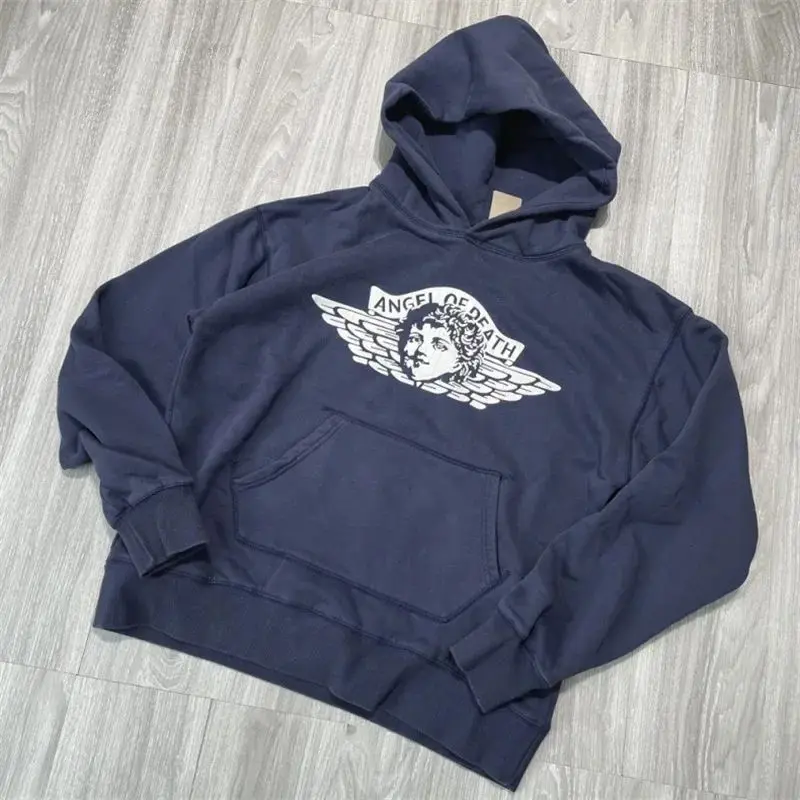 ياو موضة سانت أوف مايكل 24ss القطن خمر البلوز بلايز الرجال كبيرة الحجم عادية مقنع الشارع الشهير البلوز هوديس للرجال