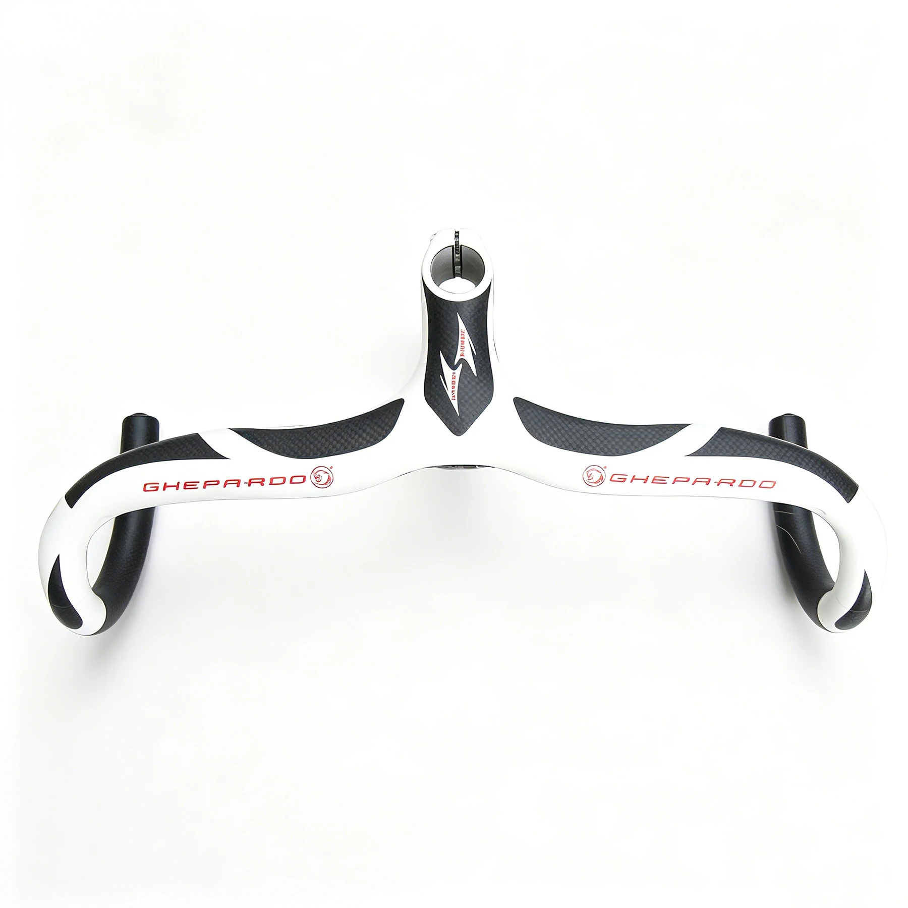 

White Black Carbon Road Handlebar Bicycle Parts Cycle Bike Bar with Internal Routing