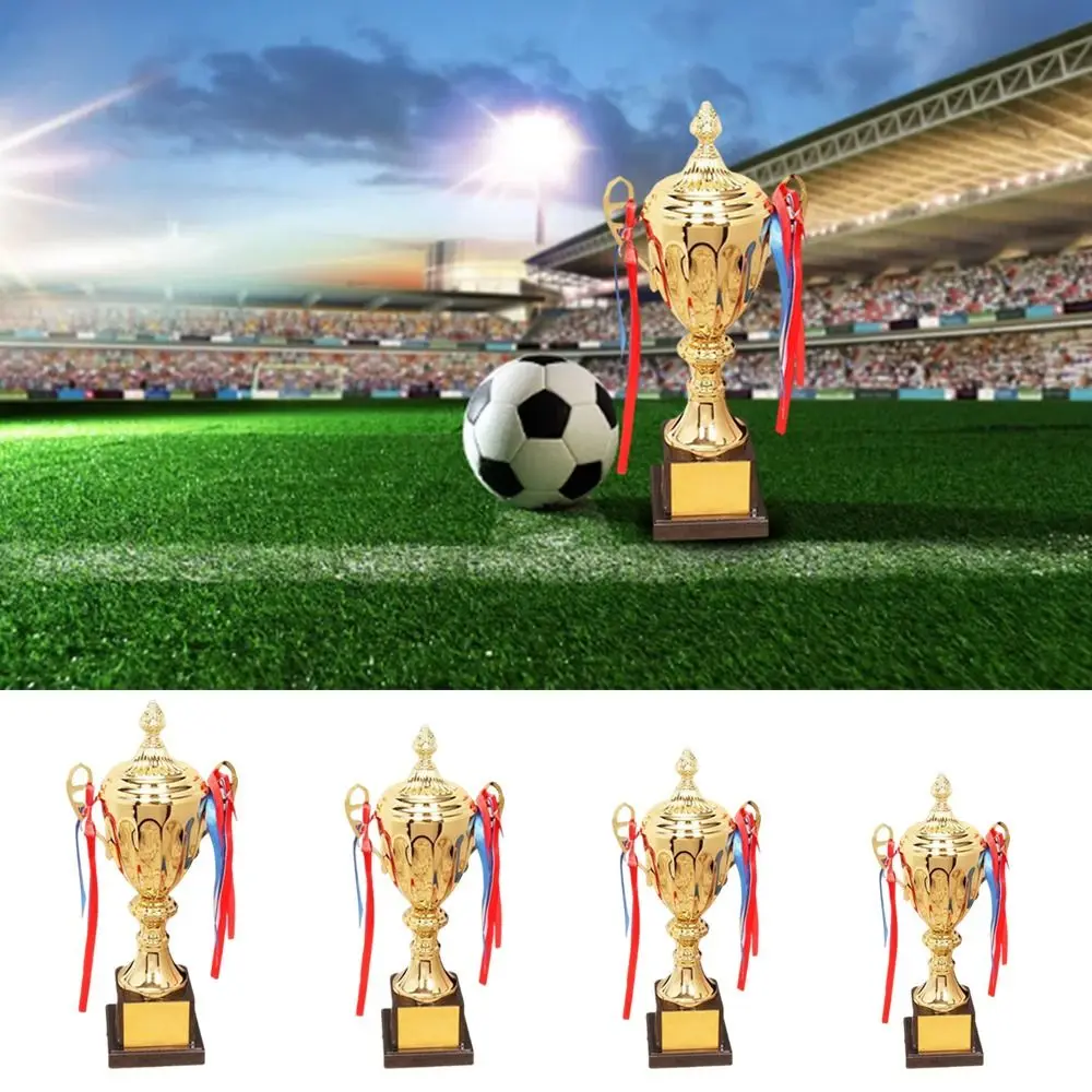 1Pc 29/33/36/41/46/51cm Trofeo personalizzabile Premio d'oro Scultura in plastica Trofeo sportivo Fornitura di ricompensa scolastica Design coperto