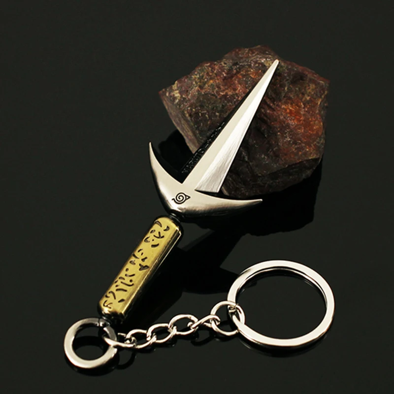 Arma de Naruto Namikaze Minato Ninja Kunai periférico de animé 9cm Metal Katana espada samurái modelo accesorios llaveros juguetes regalos