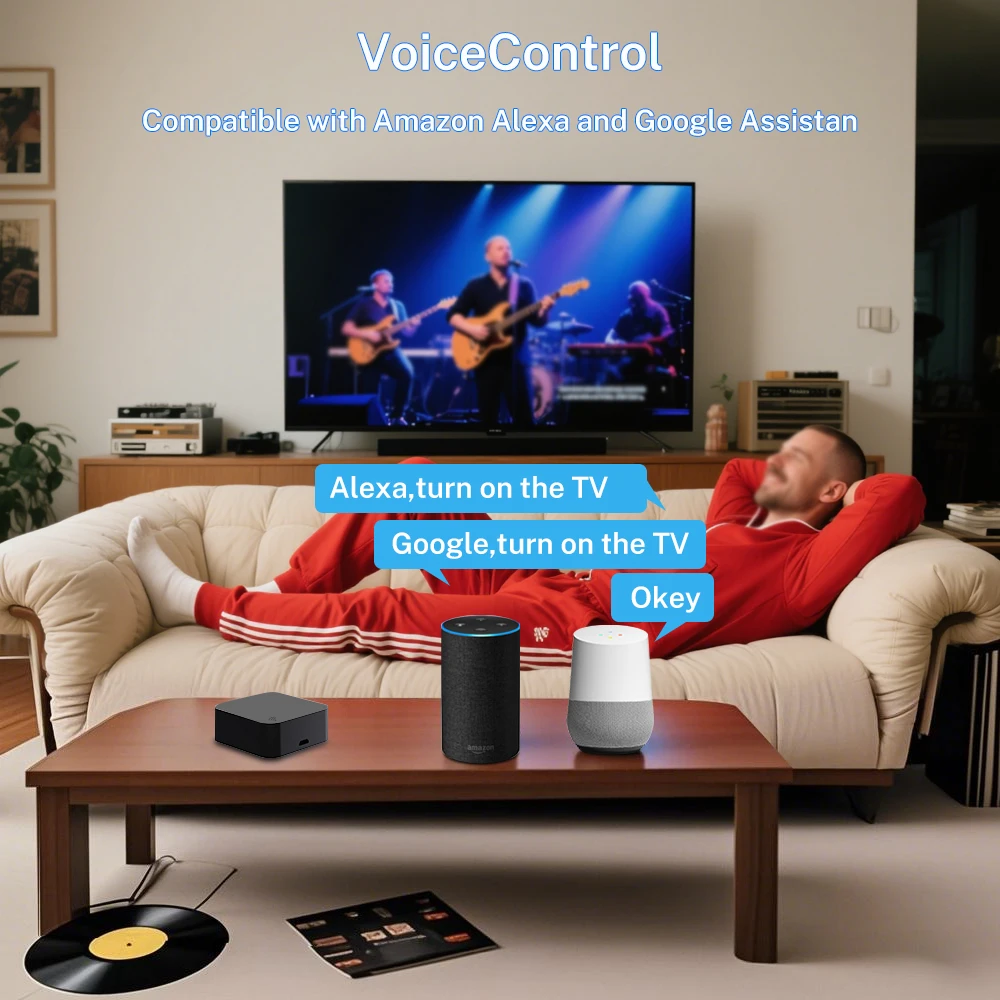 Tuya Smart IR Control remoto WiFi Smart Life para automatización del hogar inteligente reemplazar TV DVD AUD AC remoto funciona con Alexa Google Home