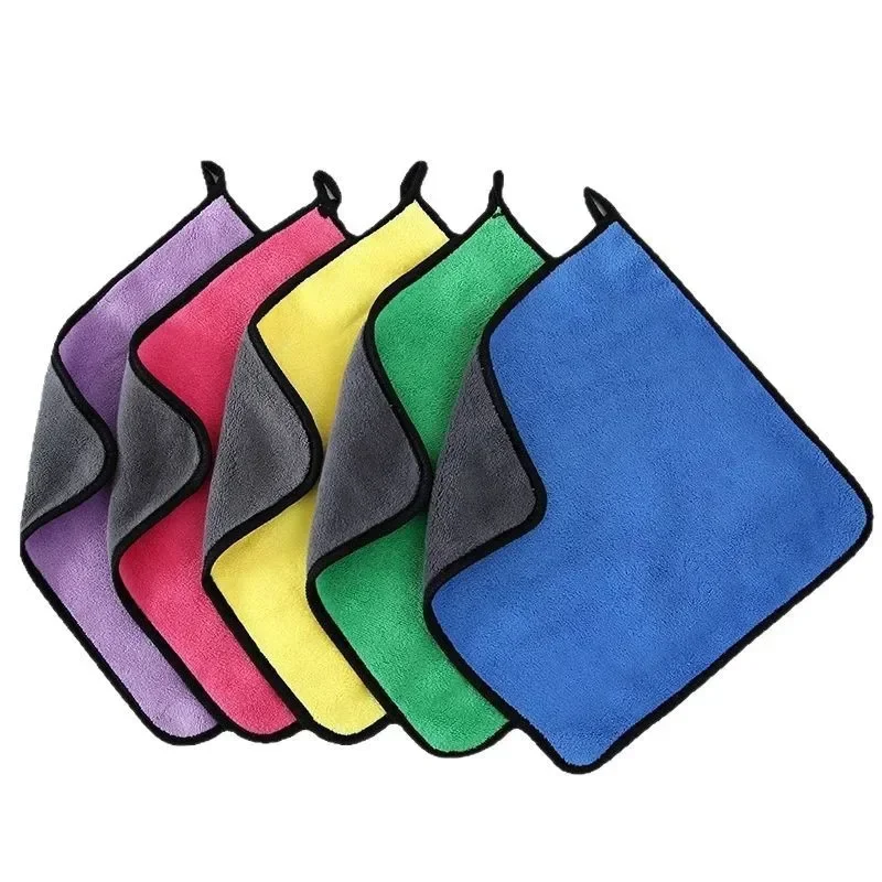 

1-5 шт., мягкое полотенце из кораллового флиса высокой плотности, многофункциональное средство для чистки автомобилей, мягкие впитывающие опоры для полотенец