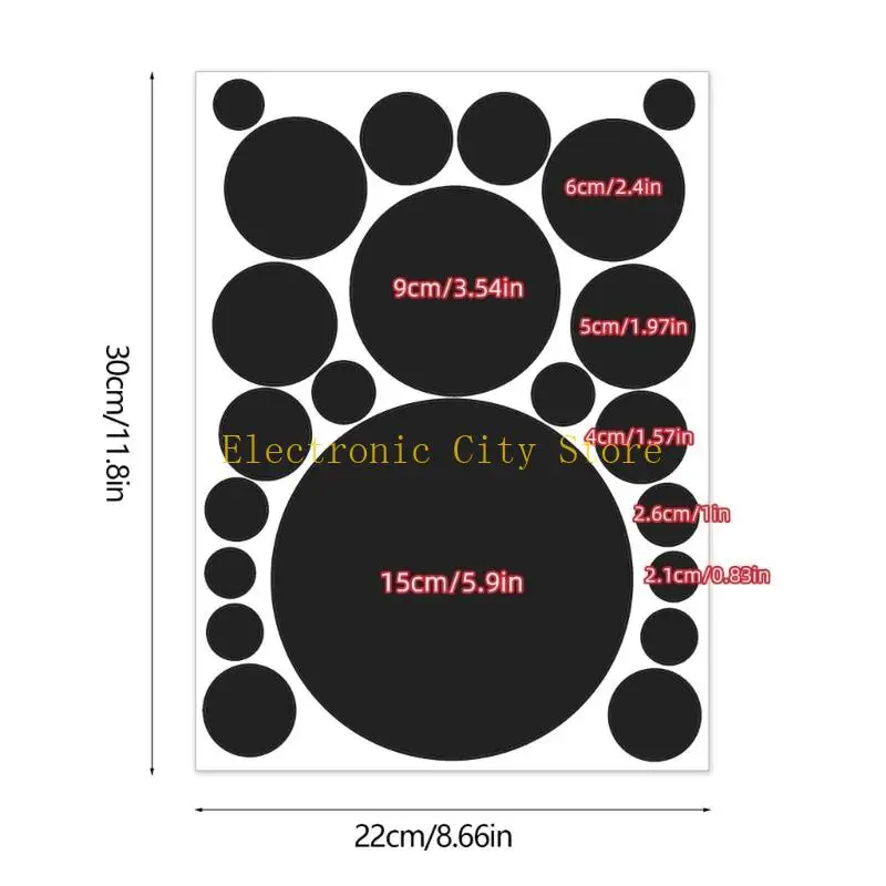Multicolor Dot Sticker 2.1-15cm Label Pembungkus Stiker Segel Warna-warni