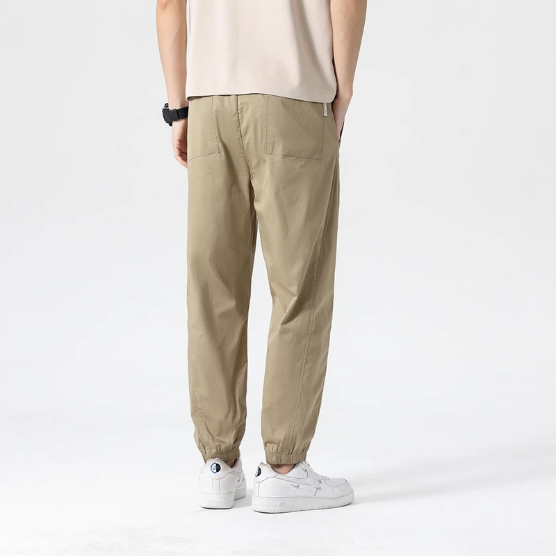 Black Army Green Khaki Budget-Friendly Pants Men Stylish Casual Trousers Everyday Essential Lounge Trouser 2025 Spring Summer