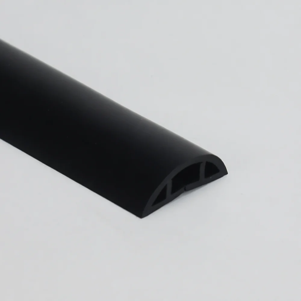 Floor Cord Cover Flexible PVC Cable Protector Wire Organizer Flame Retardant Management Channel For Office Factory Home Wiring