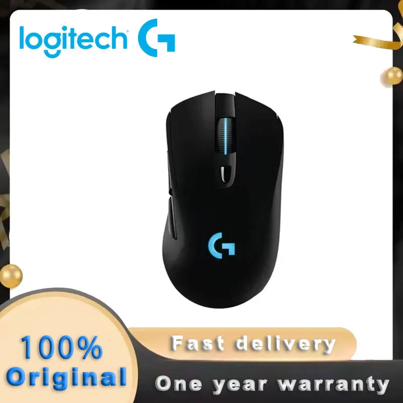 Logitech G703 HERO Sensor Gaming Mouse With 25600DPI Lightspeed Wireless Mice POWERPLAY Compatible for Windows Mac OS Chrome OS