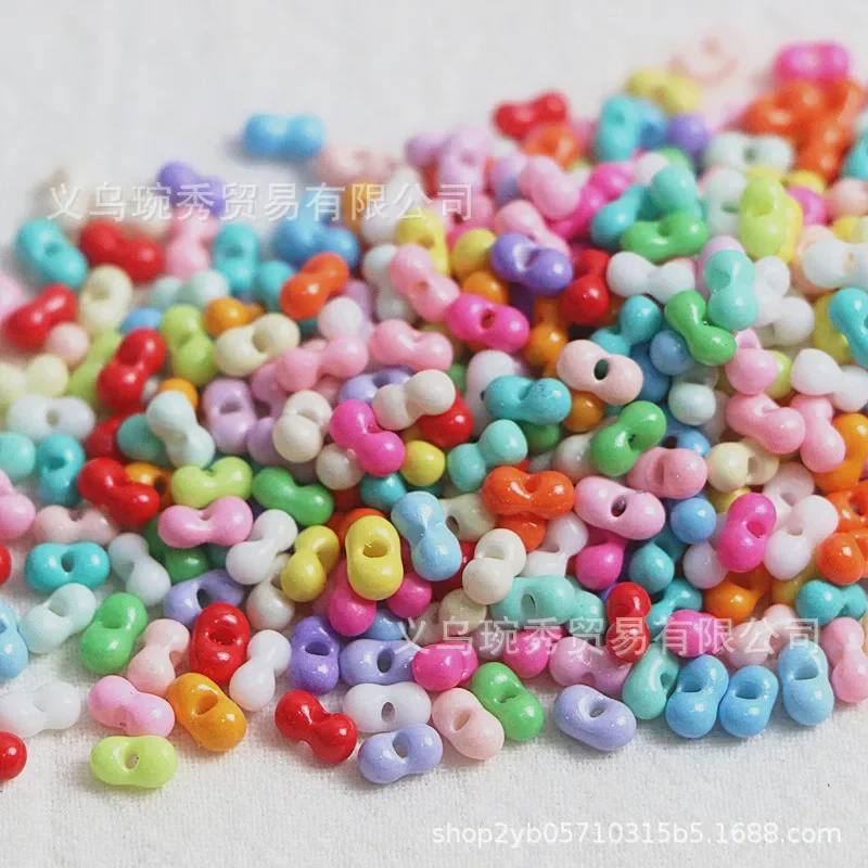 Super high-quality solid colored peanut bead gourd bead 3 * 6mm handmade DIY beaded bracelet necklace accessory materials