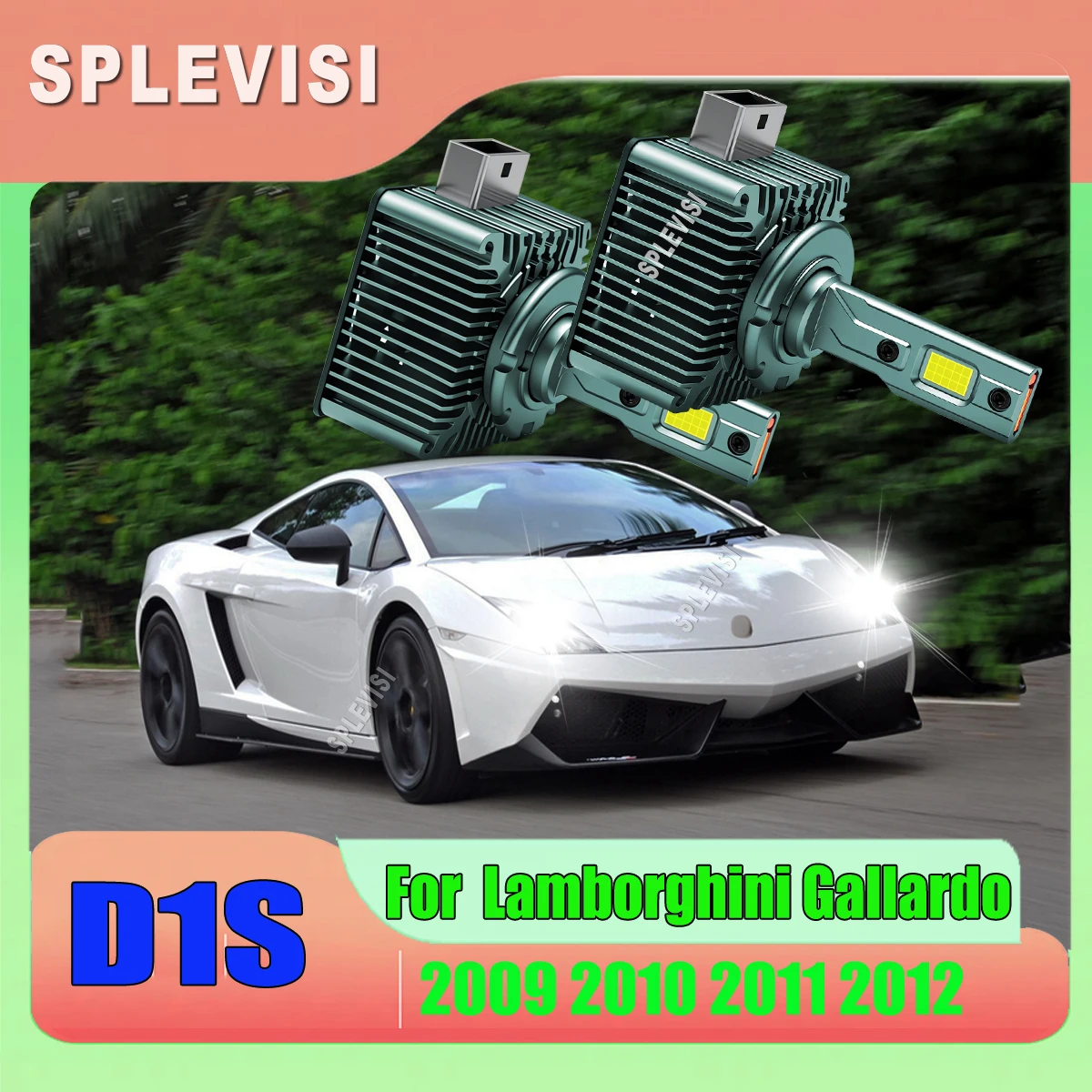 

D1S Led Headlight Conversion Bulbs 0.1s Fast Response Say goodbye to delays For Lamborghini Gallardo 2009 2010 2011 2012