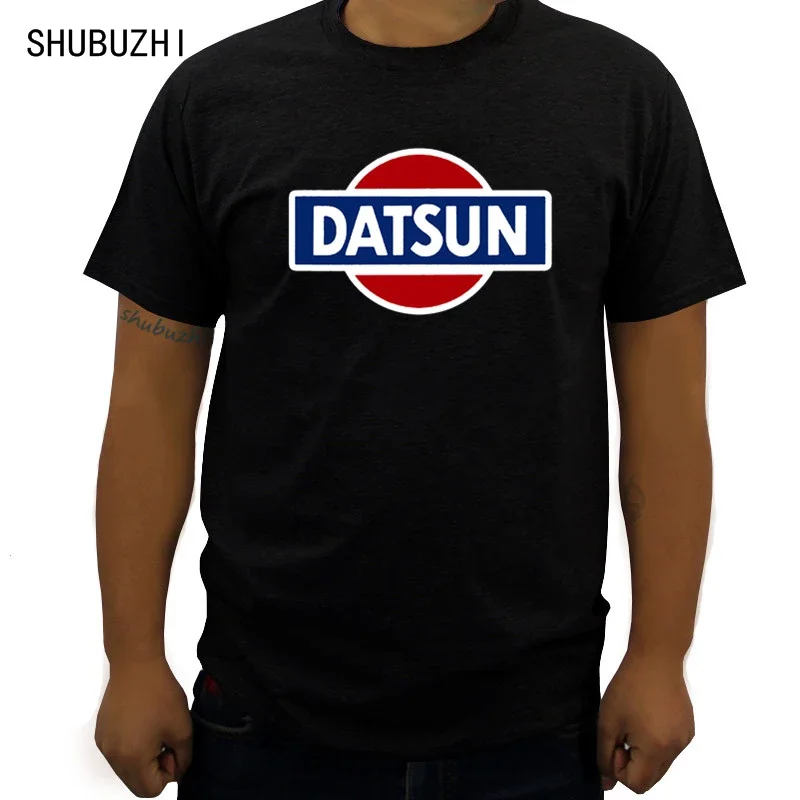 Datsun Logo t-shirt Men summer brand Male Homme Harajuku White Short Sleeve T Shirt euro size cotton top tees