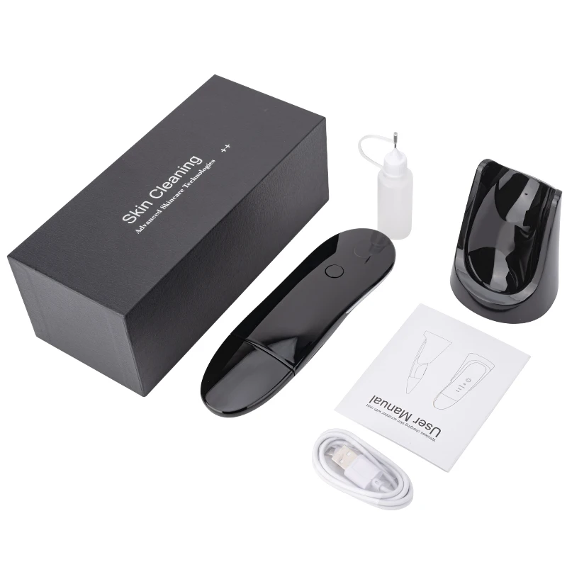 

Professional Portable ABS Ultrasonic Skin Scrubber Handheld Beauty Face Pore Scraper Mist Feature for Home Use Targeted Nose