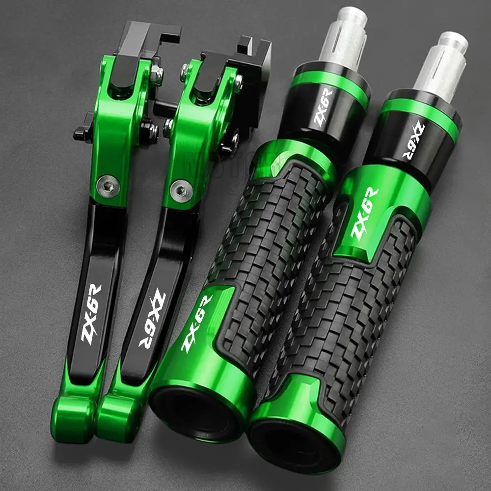 

ZX 6R 2007 2008 2009 2010 2011 2012-2018 Motorcycle Adjustable Brake Clutch Levers Handle bar ends For KAWASAKI ZX6R 2019 2020