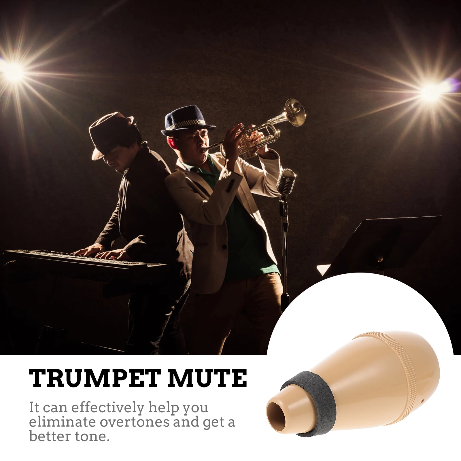 

Trumpet Mute Dampener Abs Sound Attenuator Noise Removal Tool Compact Lightweight Easy Install Practice Accessory For Musical