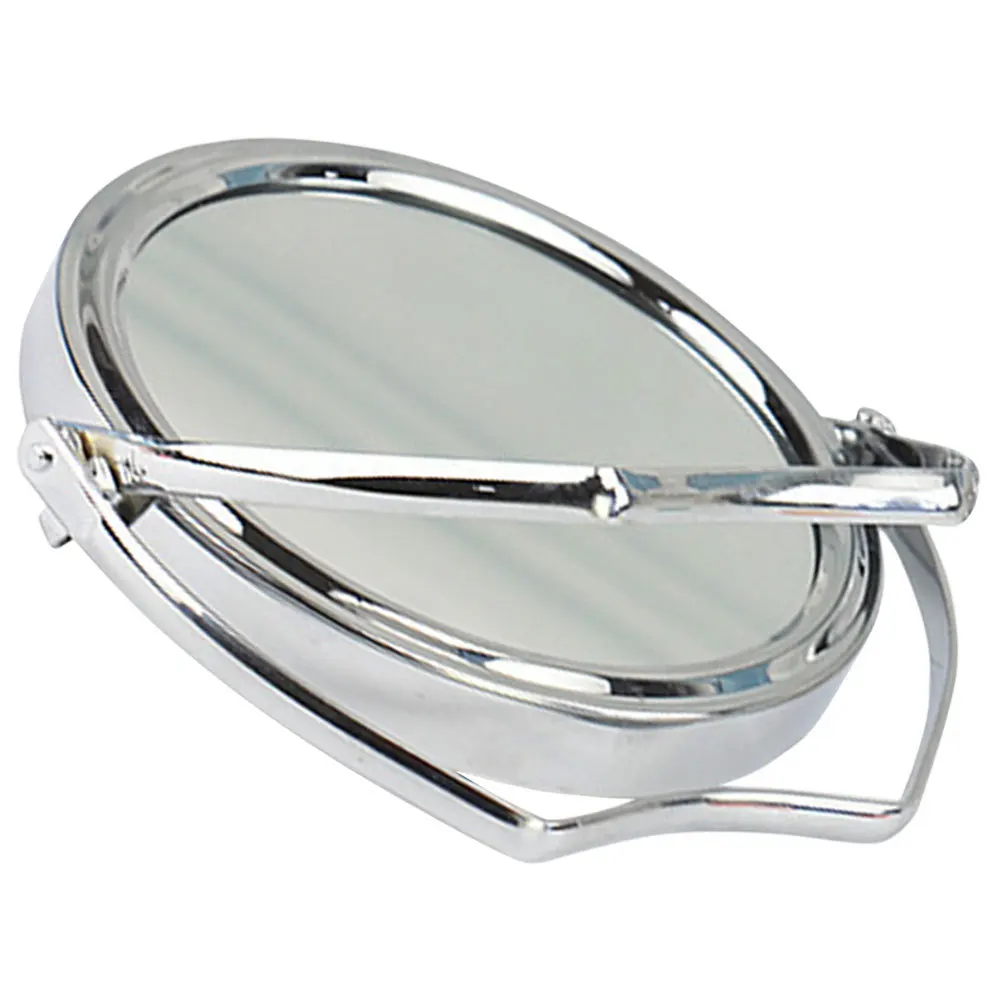 

Desktop Metal Rotary Makeup Mirror Folding Adjustable Mirror Tabletop Clear Reflection Desktop Mirrors