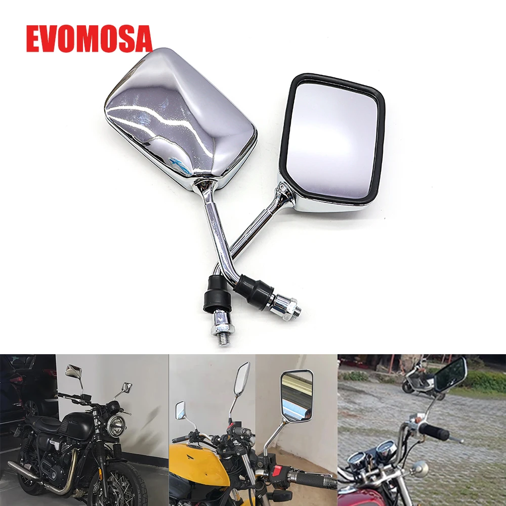 10mm Rearview Mirrors Motorcycle Scooter E-bike Side Mirror For Honda CB750 CB500 XL750 CRF1100L XR150L NC700S/X NC750S/X XR125L