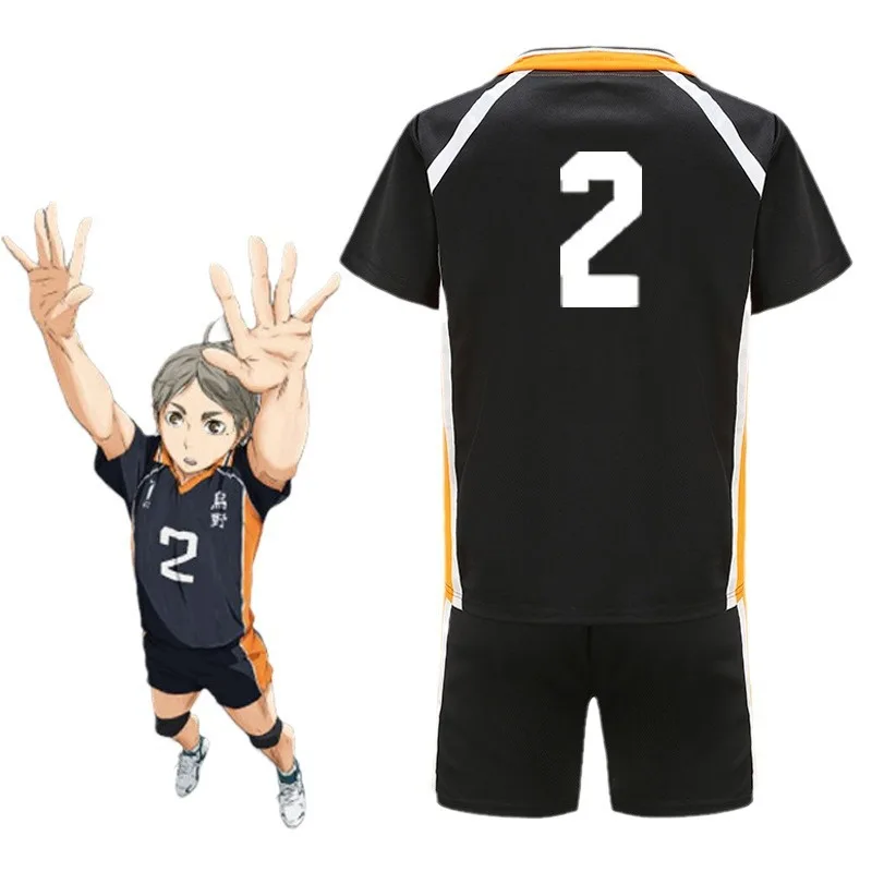 Аниме Haikyuu Karasuno High школьный Косплей Костюм Hinata Shyouyou Nekoma старшая школа волейбол Sportswea наколенники набор подарок