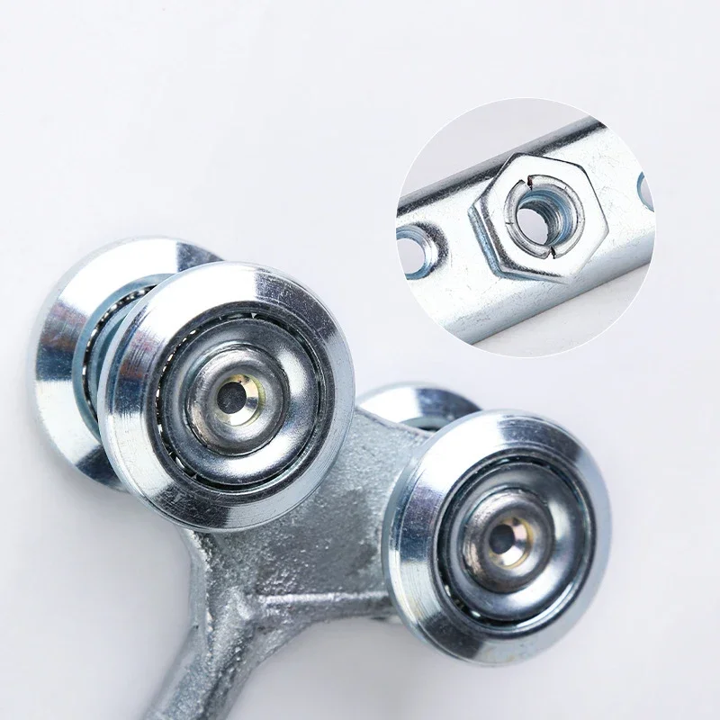 1PCS Galvanized Upper Pulley Industrial Door Hanging Wheel Workshop Track Sliding Roller