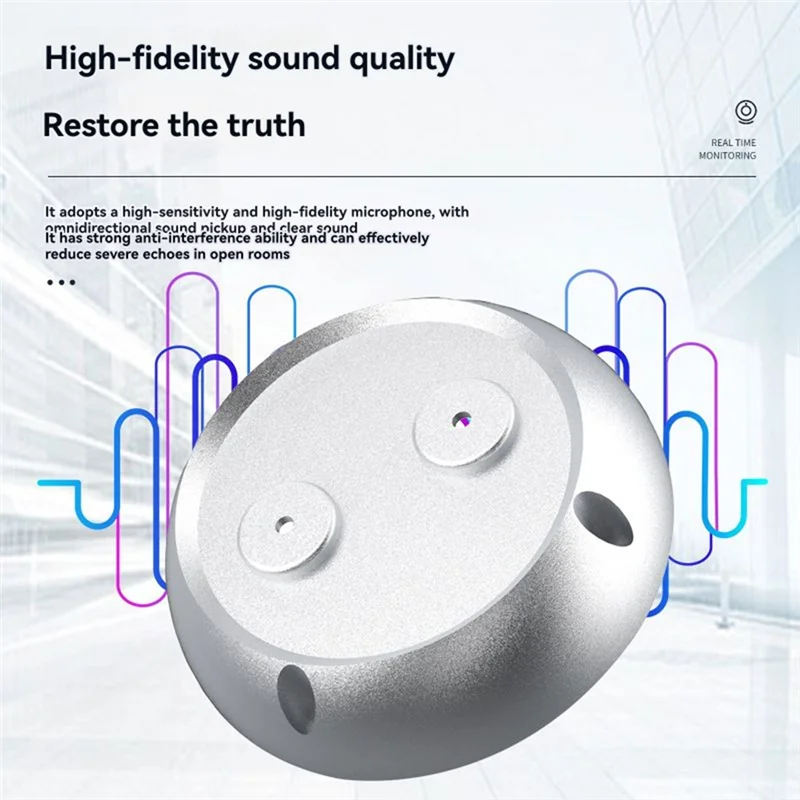 CABE-High Sensitivity High Fidelity No Noise 360° Omnidirectional External Audio Pickup Sound 600Ω DC12V 3000M Waterproof