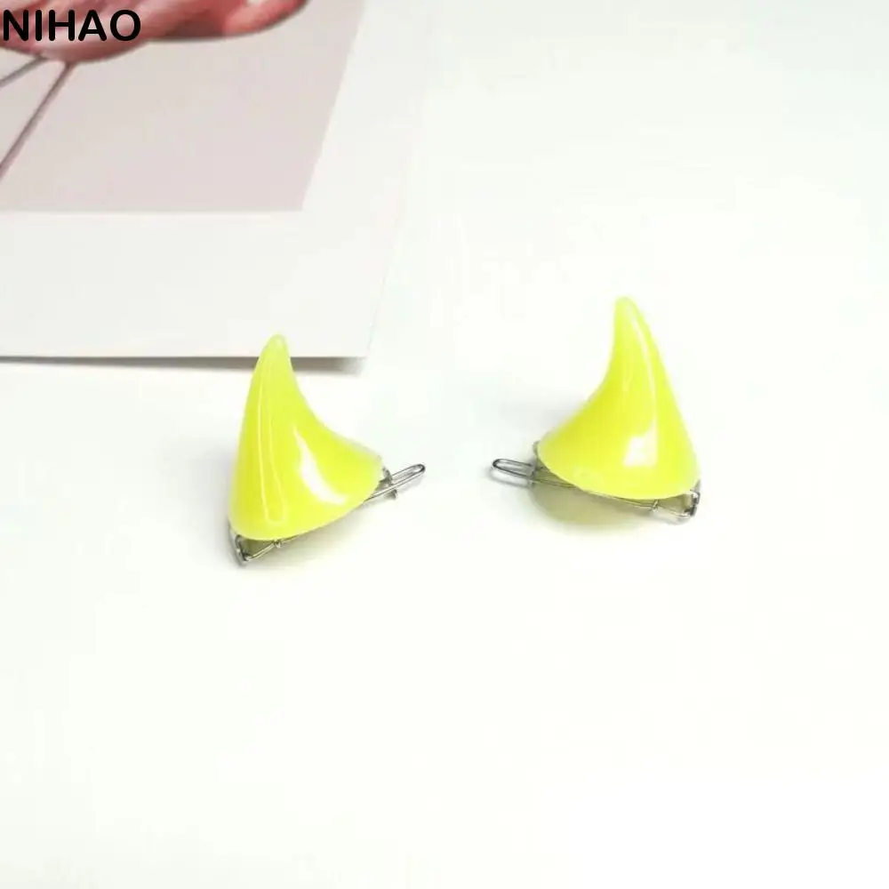 

Jewelry Costume Stereo 1 Pair Cute Double Hair Accessory Fancy Hairpin Women Hair Clip Devil Horn Ear Clip Halloween Cosplay
