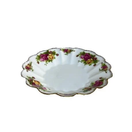 Bone China Handmade Rose Sun Fruit Plate Bone China Soup Rice Plate Household Porcelain Salad Plate