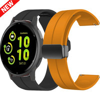 For Omega X Swatch Joint MoonSwatch Band Magnetic Silicone Strap 20mm Correa For Amazfit Active 2 Garmin Vivoactive 5/3 Bracelet