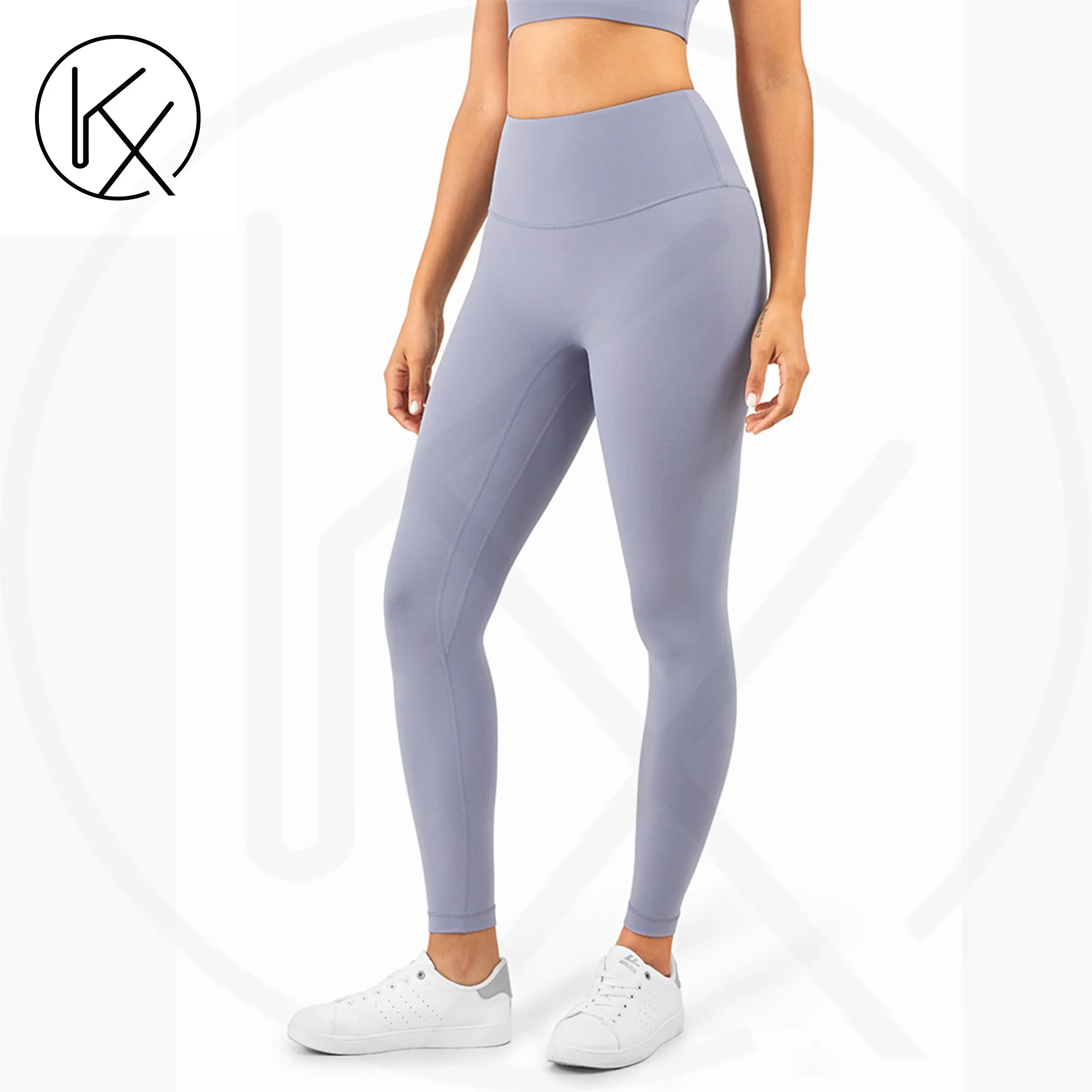 

kaixiggmm Women's high waisted professional fitness yoga pants, anti squatting abdominal control exercise, running leggings
