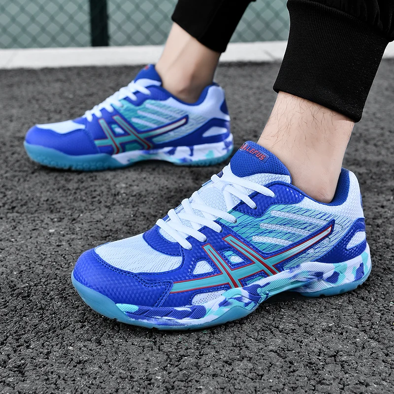 

Men Badminton Shoes Men Sneakers 2024 Light Blue Breathable Female Outdoor Sports Training Women Tennis Shoes Sports Sneakers