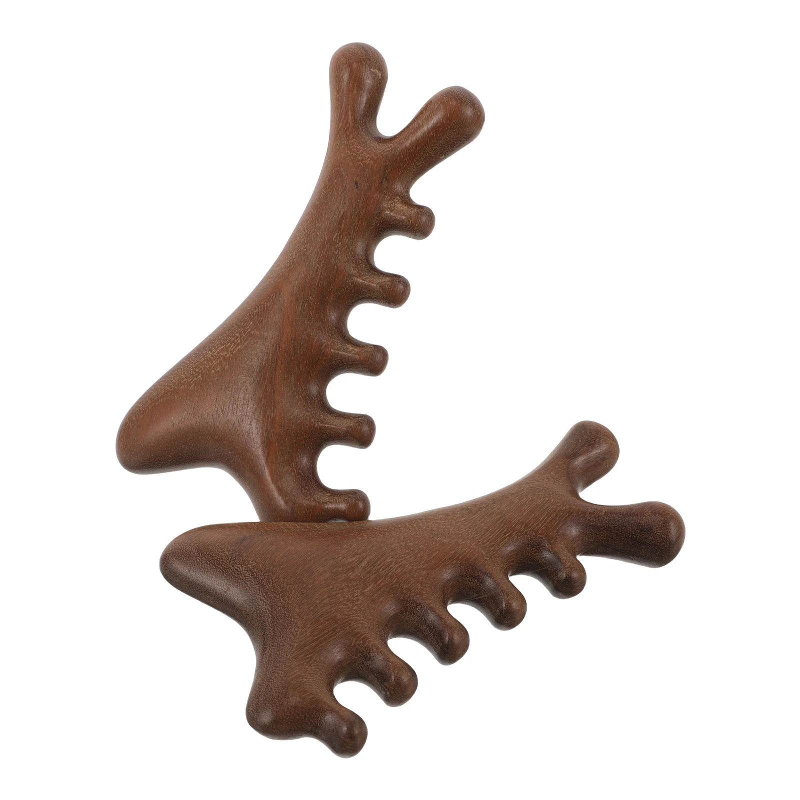 

2 шт. деревянная массажная расческа, многофункциональный массажер для кожи головы с гладкими зубьями для всех типов волос и релаксационный деревянный массажер для кожи головы