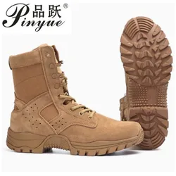 Spring summer training boots men's breathable anti-slip wear high top shoes Men's Desert Ankle Boot Male Shoes Outdoor Work Shoe