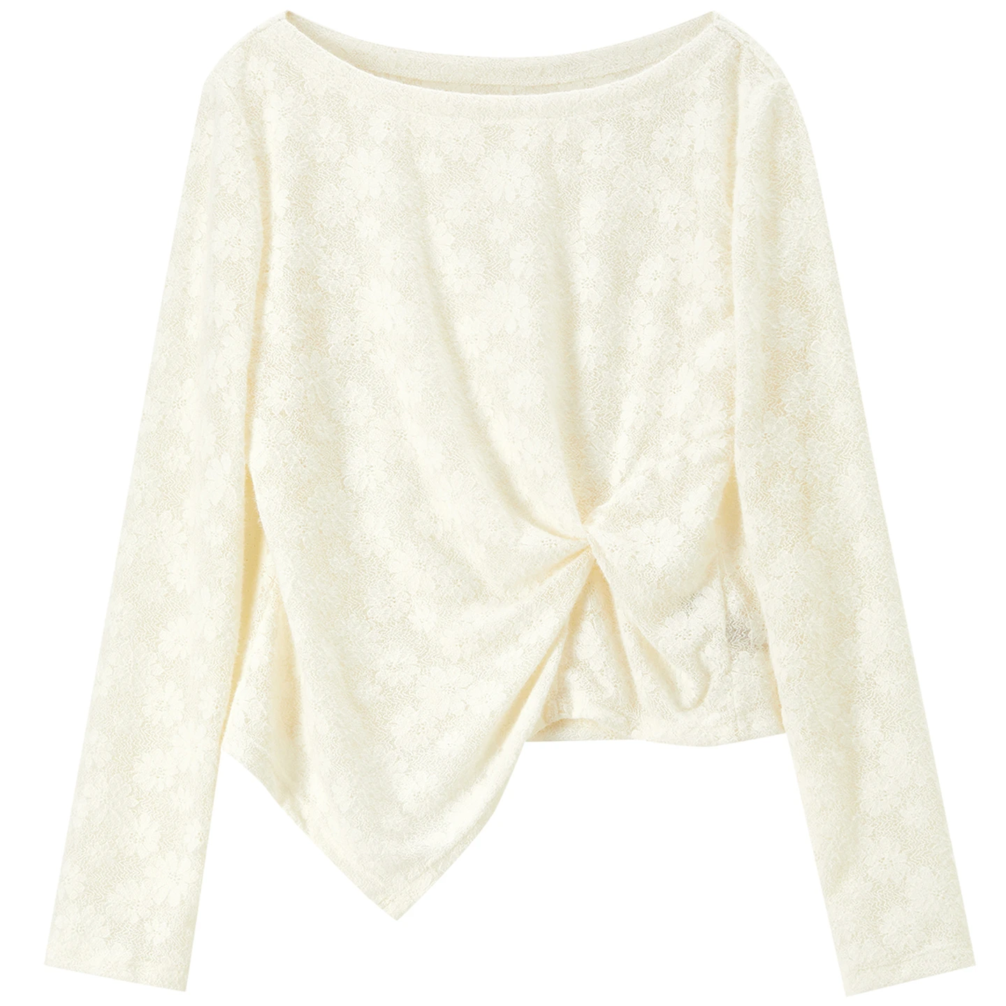 Women's One-Shoulder Knit Sweater - Slim Fit Autumn Pullover