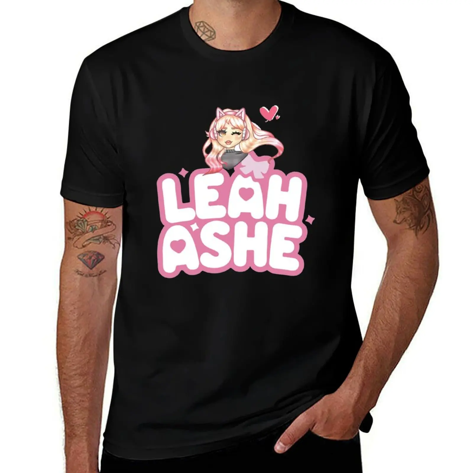 

Leah asheshe wink T-Shirt topping blue archive hippie clothes big and tall t shirts for men