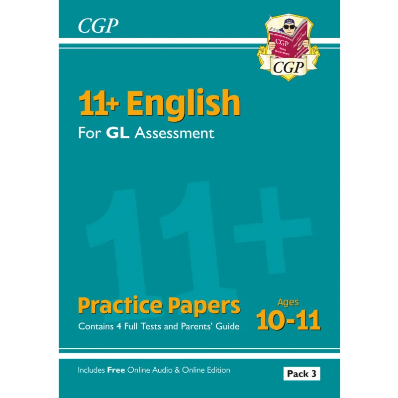

11 английских тренировочных бумаг GL в возрасте 1011 в упаковке 3 с руководством для родителей онлайн-издание CGP Team 9781837741113
