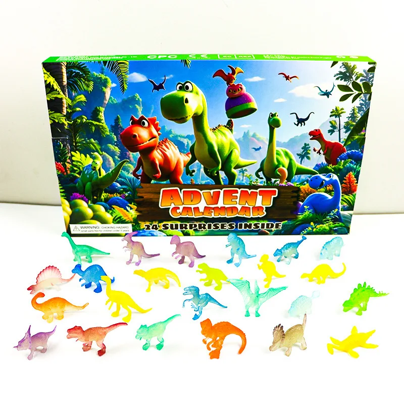 2026 Festival Advent Calendar Christmas 24 Days Countdown Calendar Dice DND Superhero Themed Dinosaur For Festival Gift