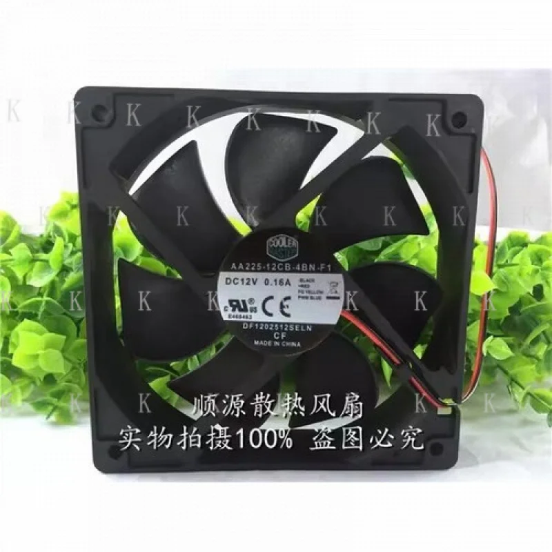 c-for-coolermaster-aa225-12cb-4bn-f1-dc12v-016a-120-120-25mm-2線式冷却ファン