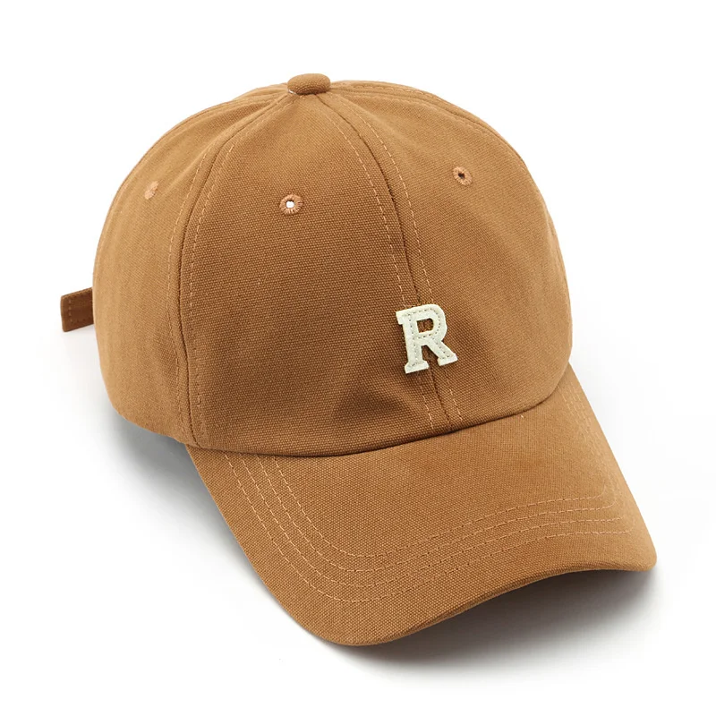 Dropshipping Fashion Letter R Embroidered Baseball Cap Adjustable Sports Hat Outdoor Dad Hat Snapback Hat