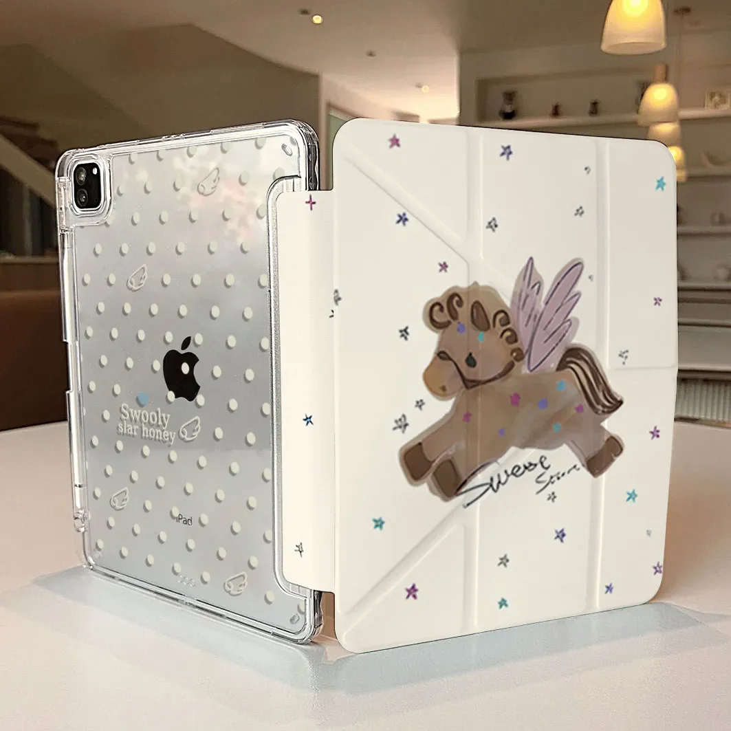 

Чехол Ins Watercolor Pegasus Star для планшетов iPad Pro 11, 12.9, 13 (M2, M3, M4, M5), а также для iPad Air 4, 5, 6 и iPad 8, 9, 10, 11 (8.3, 9.7, 10.2) поколений 5/6/7/8/9/10/11